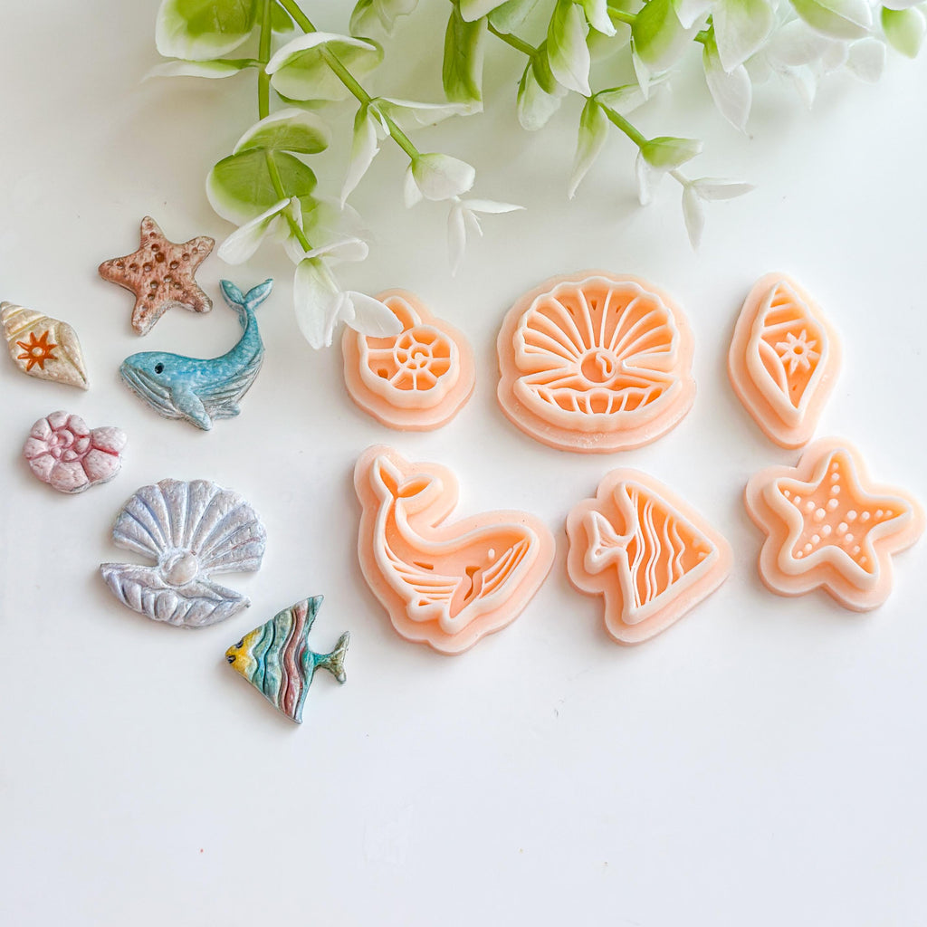 Tropical Fish Embossed Clay Cutter