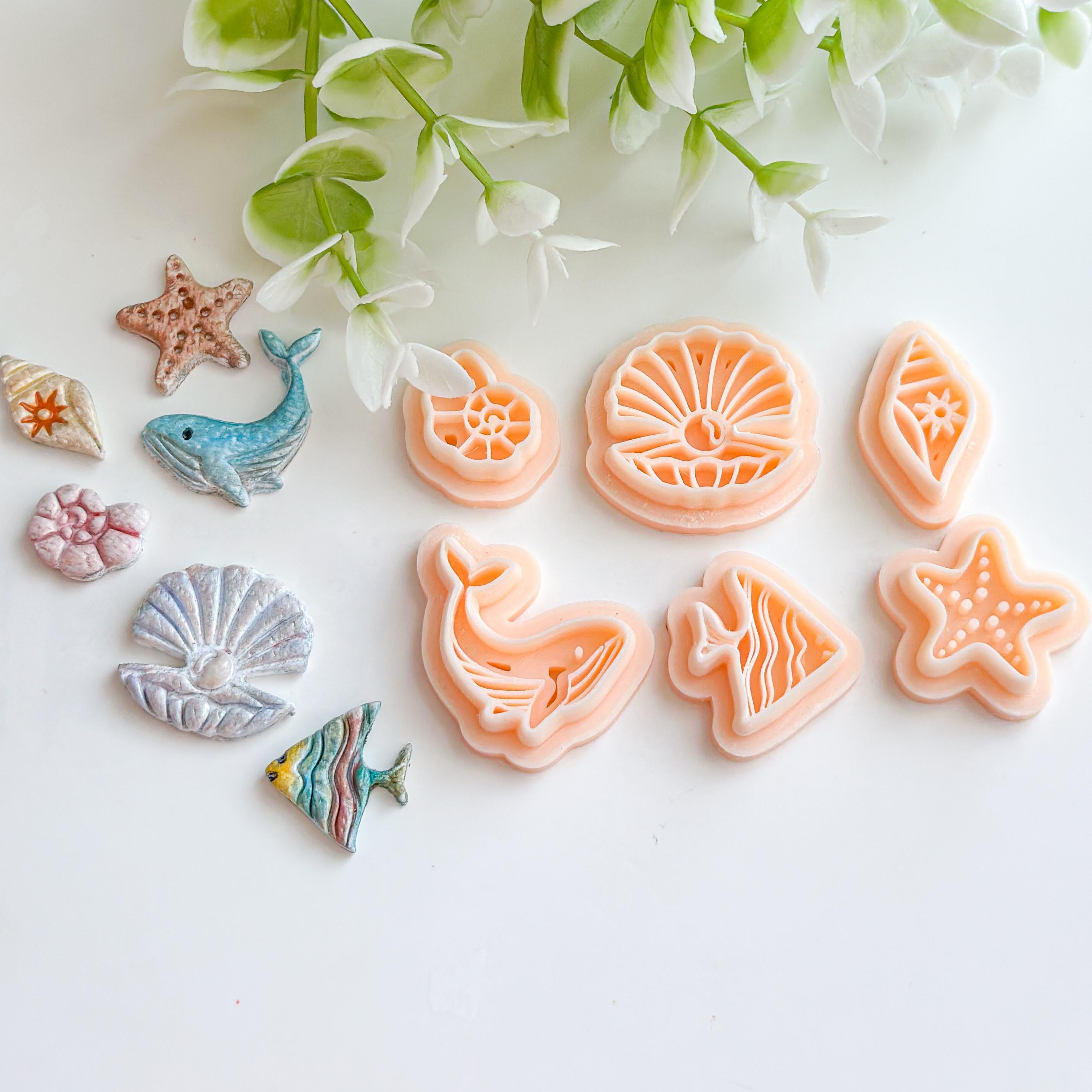Tropical Fish Embossed Clay Cutter