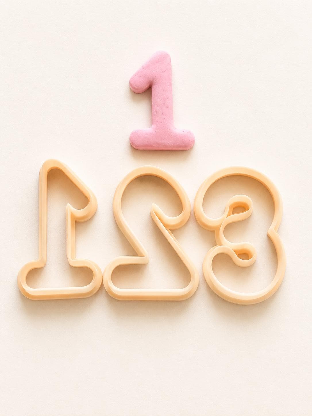 Bubble Numbers Clay Cutters: Figure Set for Custom Dates