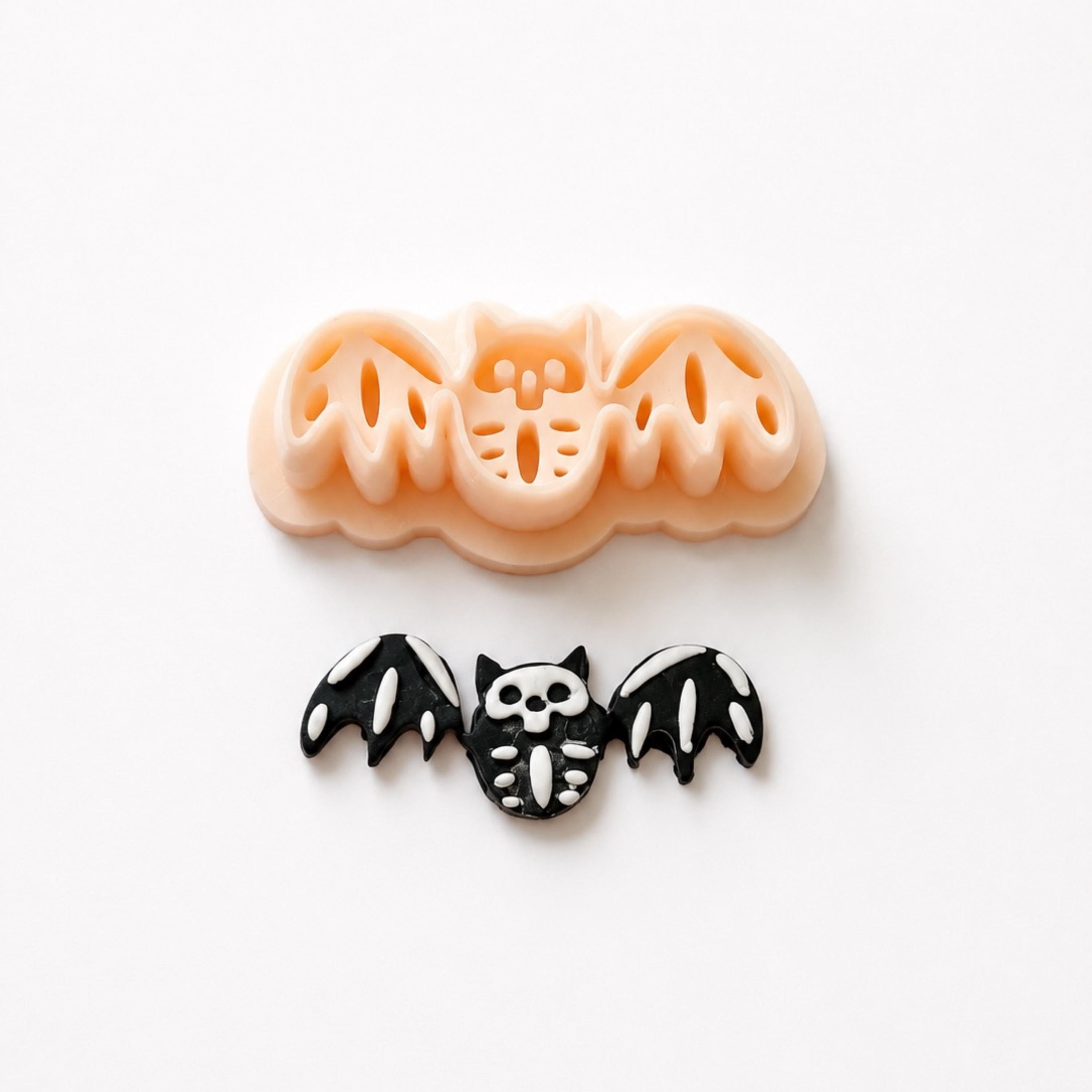 Skeleton Bat Polymer Clay Cutter | Halloween Earring Cutter