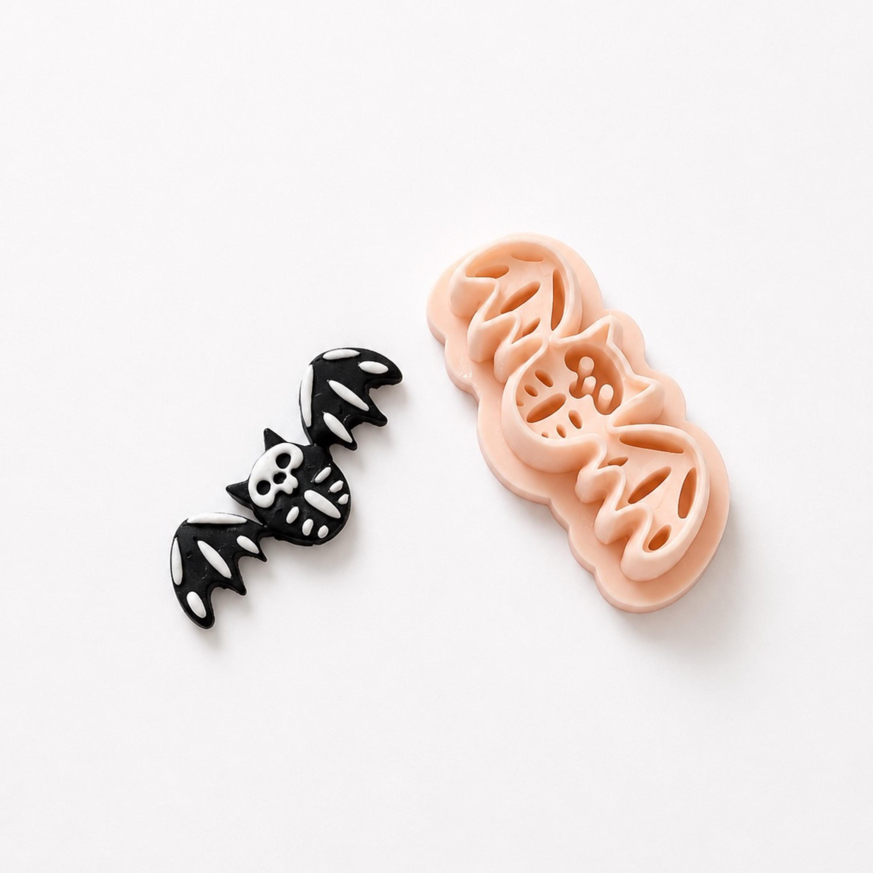 Skeleton Bat Polymer Clay Cutter | Halloween Earring Cutter