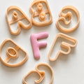 Bubble Alphabet Clay Cutters: Uppercase Letter Set for Custom Names