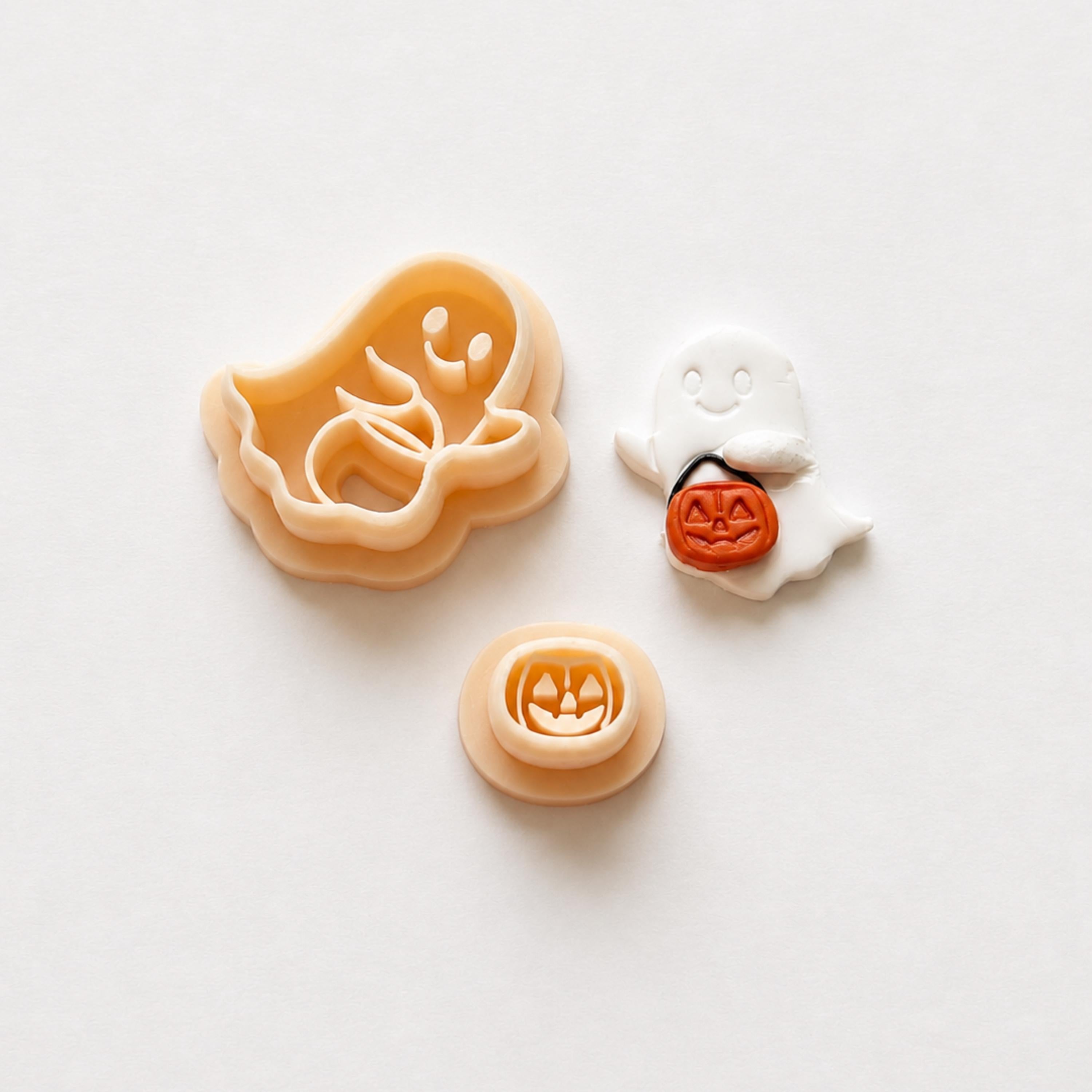 Trick or Treat Ghost Polymer Clay Cutter Set | Halloween Earring Cutter