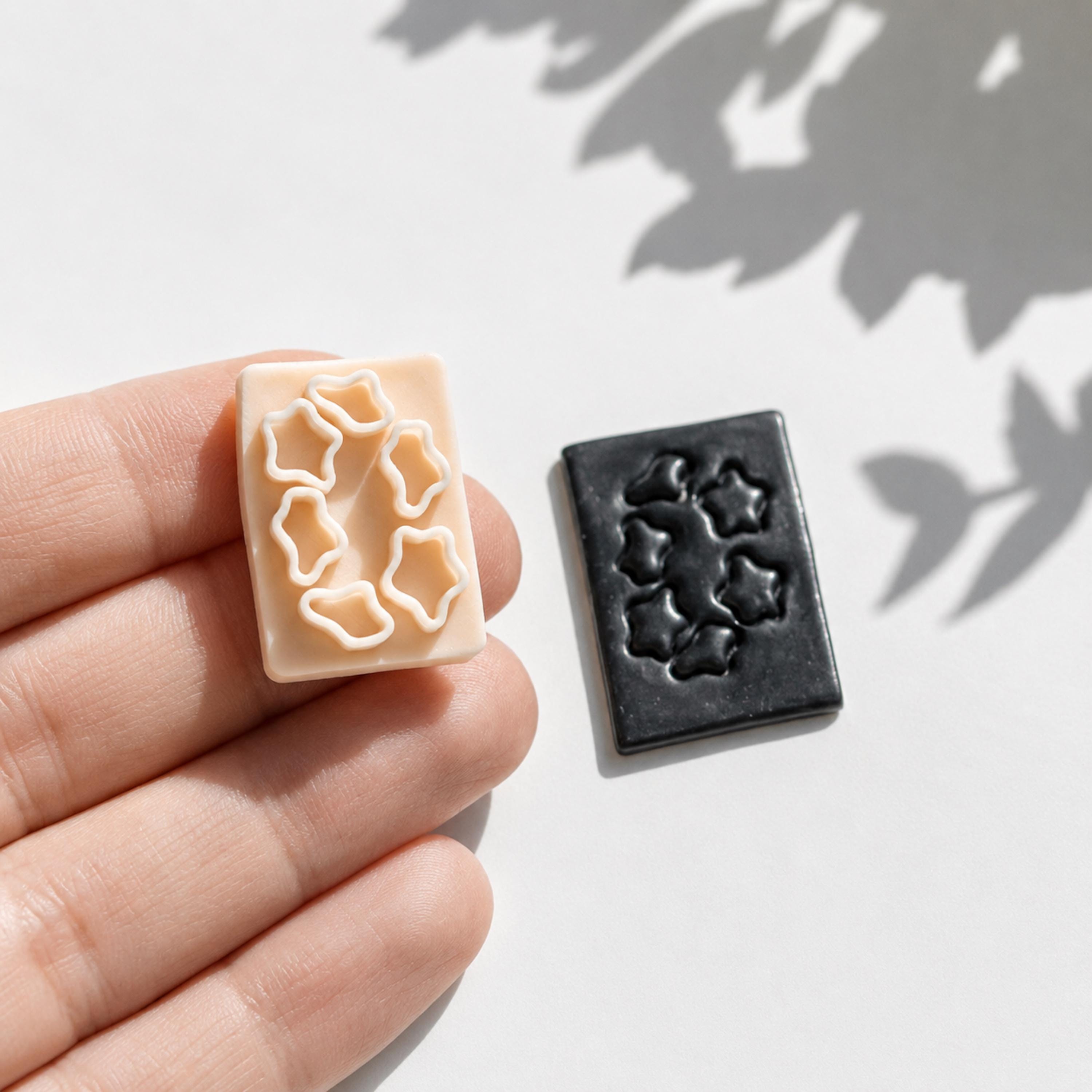 Cow Print Texture Stamp – 25mm