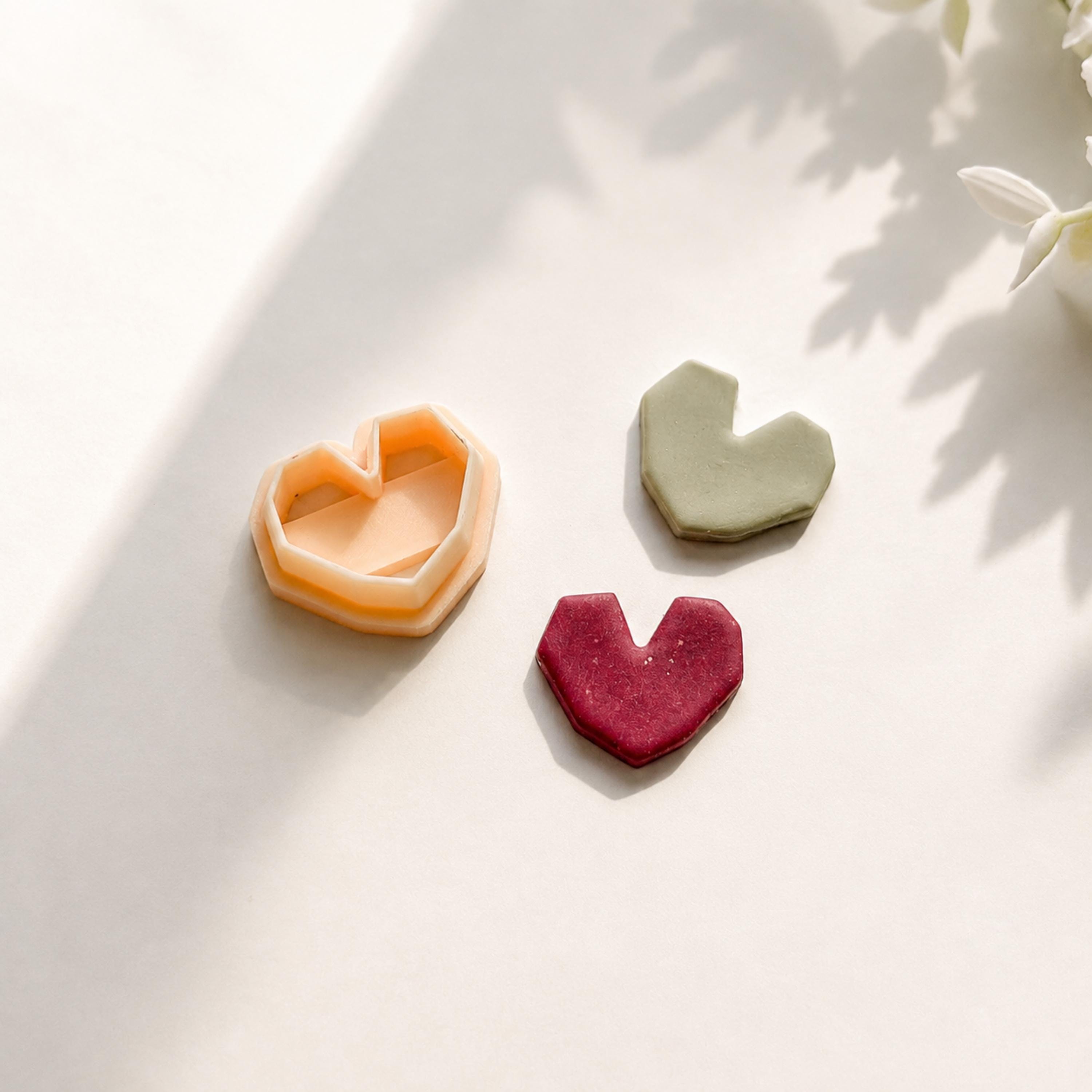 Angular Heart Clay Cutter