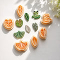 Botanical Leaf Polymer Clay Cutter Bundle (6 Pcs)
