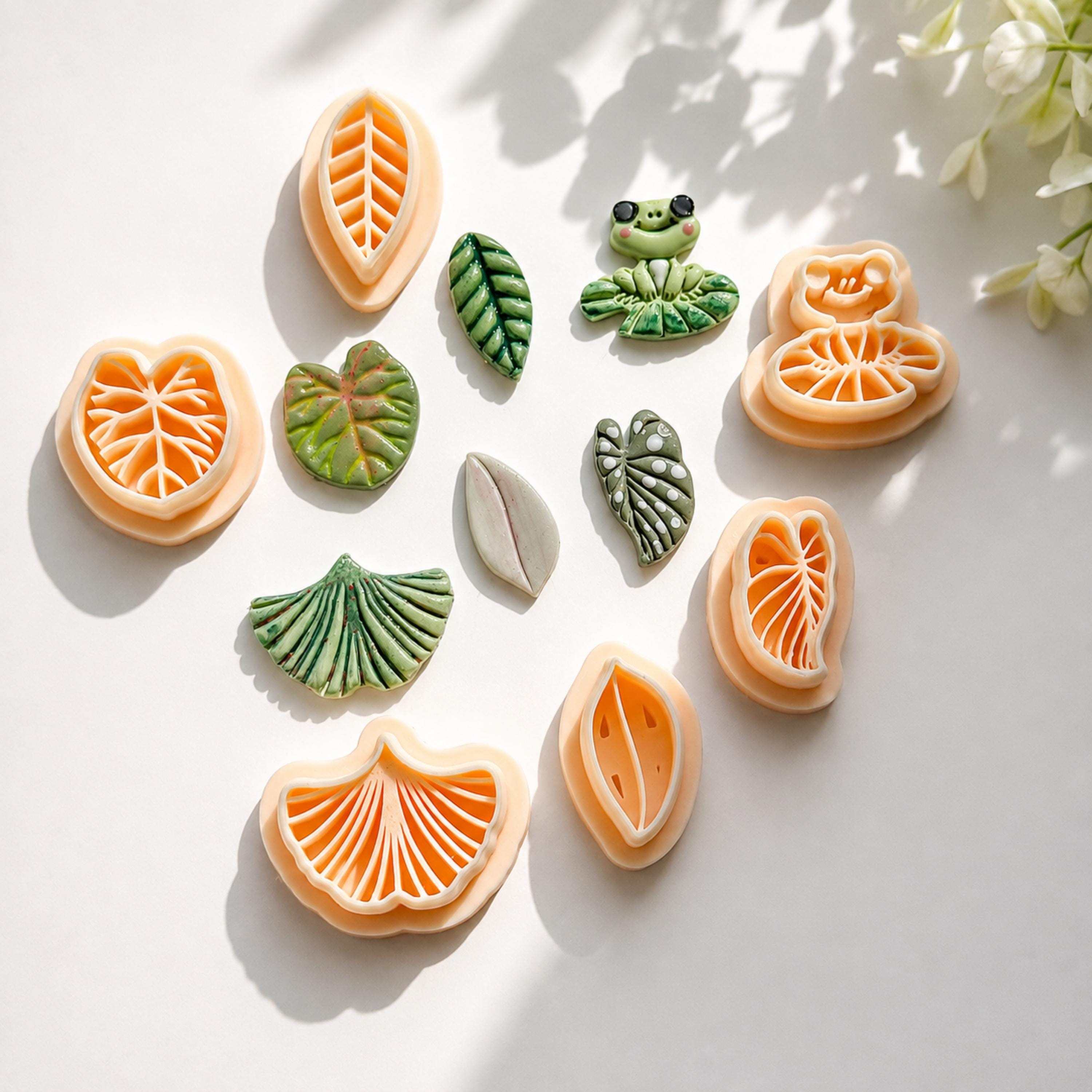Botanical Leaf Polymer Clay Cutter Bundle (6 Pcs)