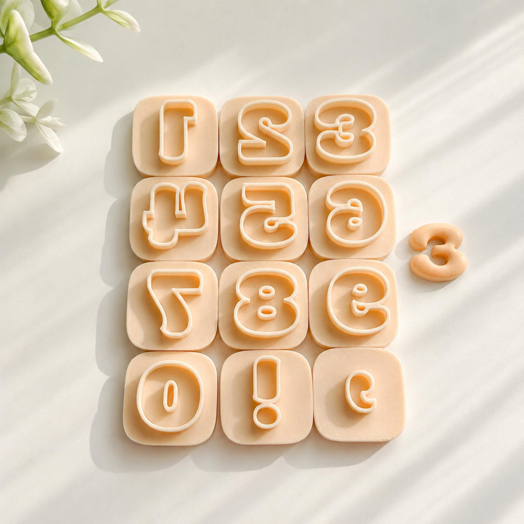 Numbers Clay Cutter Set– 16mm
