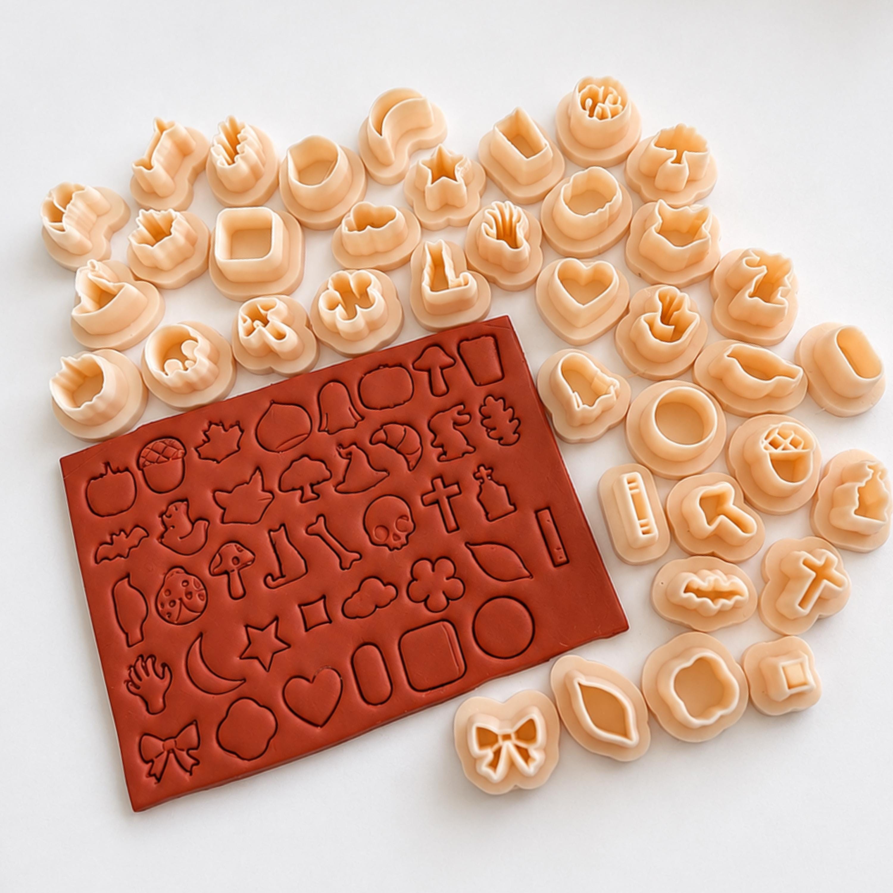 Micro Clay Cutter Set - 38 Piece Halloween Shapes (10mm)