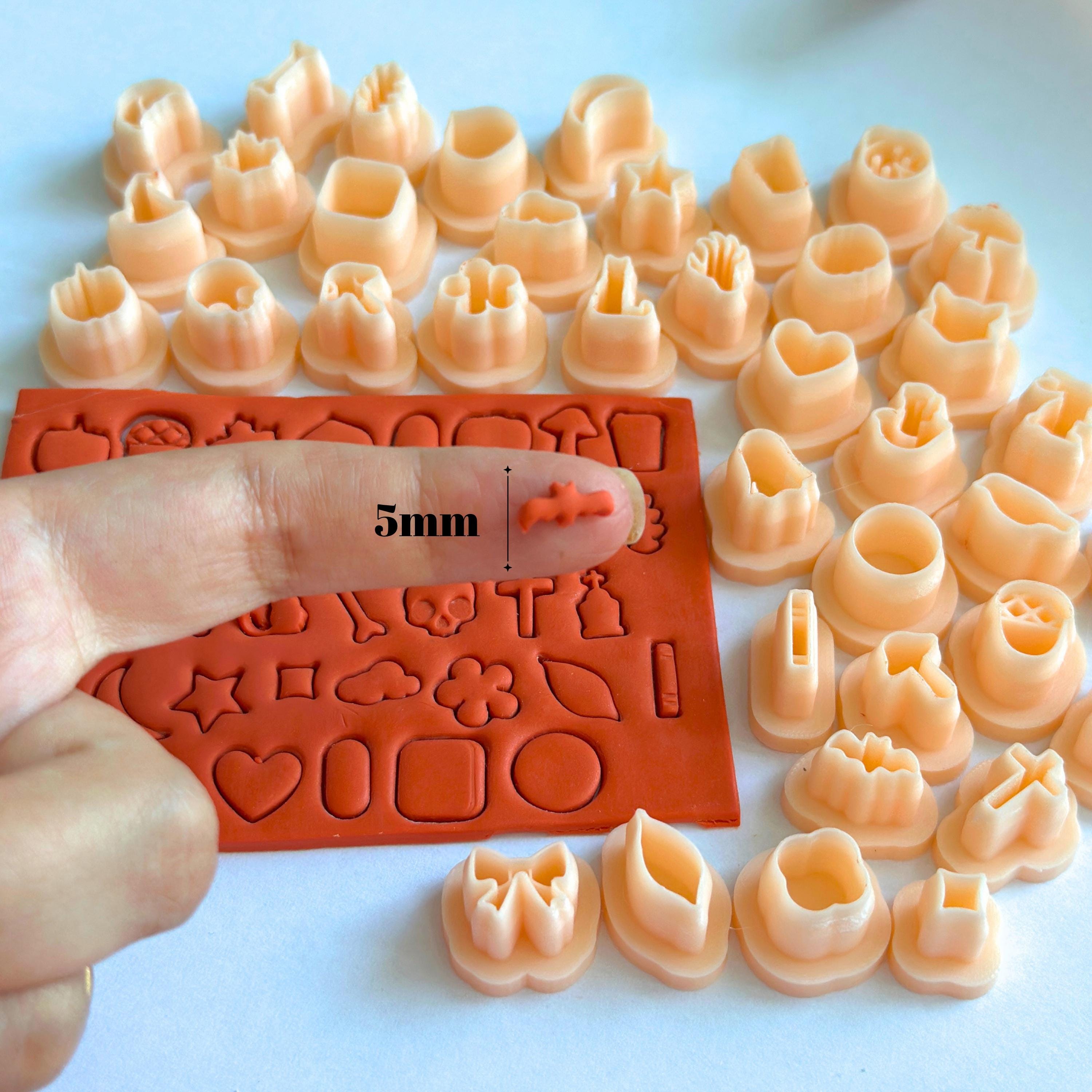 Micro Clay Cutter Set - 38 Piece Halloween Shapes (10mm)