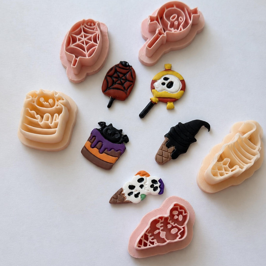 Skull Lollipop Polymer Clay Cutter | Halloween Earring Cutter
