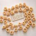 Geometric Micro Clay Cutter Set - 40 Pcs Basic Mini Mold Shapes (10mm)