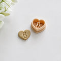 Mother Holding Her Baby Imprint Polymer Clay Heart Mother's Day Cutter